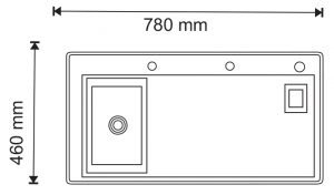 tskt chau rua chen i royal 7846 1 hoc inox 304 duc ir 7846xv 304 - CHẬU RỬA CHÉN I-ROYAL 7846 1 HỘC INOX 304 ĐÚC IR-7846XV 304