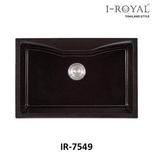 chau rua chen 1 hoc da nhan tao i royal ir 7549 den - CHẬU RỬA CHÉN I-ROYAL1 HỘC ĐÁ NHÂN TẠO IR-7549