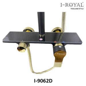 SEN TẮM ĐỨNG NL ĐỒNG SƠN TĨNH ĐIỆN ĐEN I-ROYAL I-9062D 5