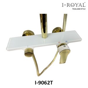 SEN TẮM ĐỨNG NL ĐỒNG SƠN TĨNH ĐIỆN TRẮNG KẾT HỢP VÀNG I-ROYAL I-9062T 5