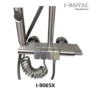 SEN TẮM ĐỨNG NL ĐỒNG SƠN TĨNH ĐIỆN XÁM I-ROYAL I-9065X 5