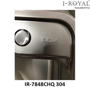 CHẬU RỬA CHÉN INOX 304 DẬP NGUYÊN KHỐI CAO CẤP IR-7848CHQ 304 7