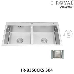 CHẬU RỬA CHÉN BÁT INOX 304 ĐÚC KHÔNG SƠN I-ROYAL IR-8350CKS 304 3